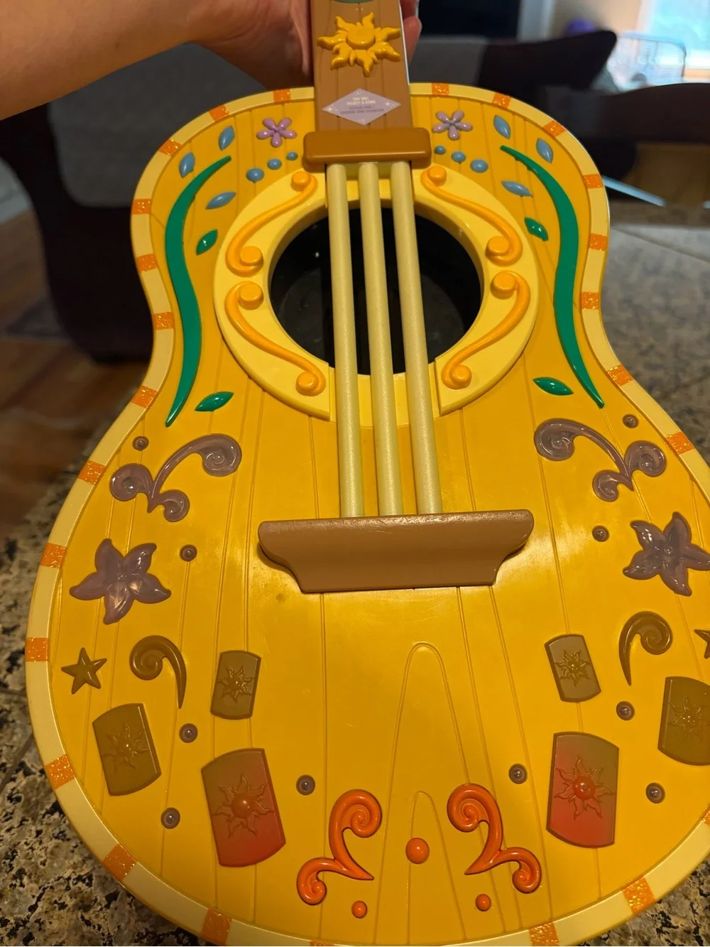 Rapunzel Colorful Musical Magical Electronic Guitar 22 inches long